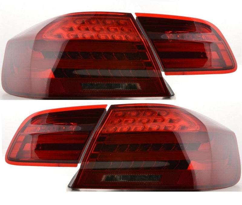 LED Rückleuchten Set für 3er BMW E92 Coupe 9/06-1/10 in Rot Smoke Heckleuchten