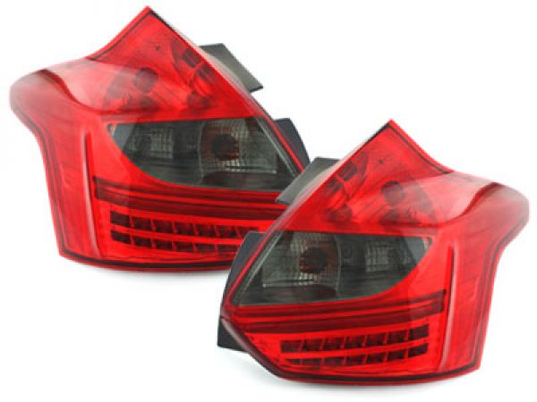 LED Rückleuchten für Ford Focus MK3 2011-08/2014 rot rauch DEPO