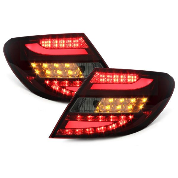 LED Rückleuchten für Mercedes Benz C W204 Limousine 11-14 red smoke Facelift