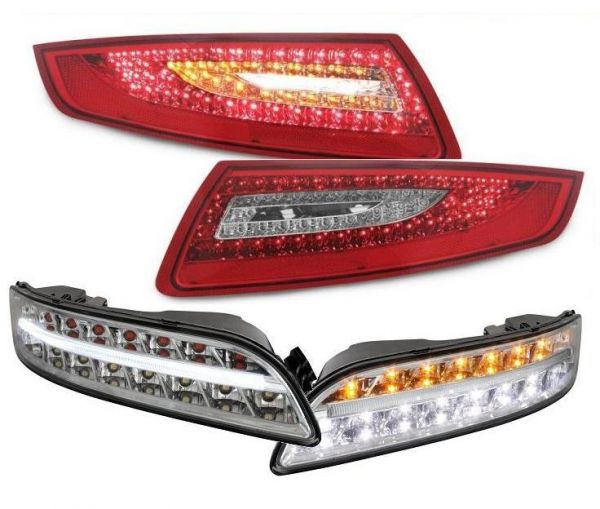 LED Rückleuchten für Porsche 911 997 + LED Blinker Nebelscheinwerfer Standlicht