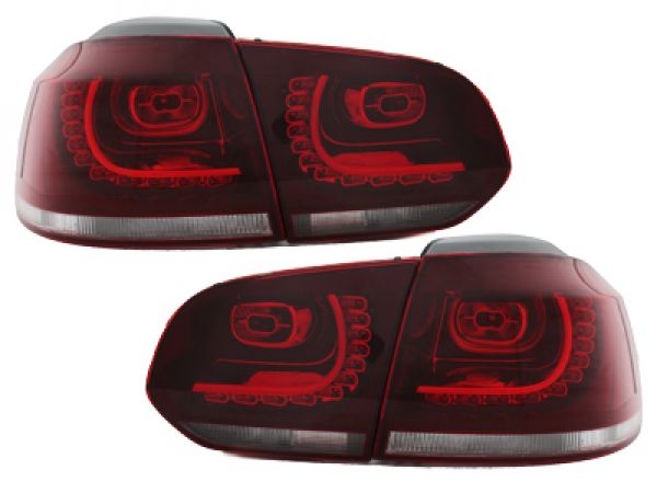 LED Rückleuchten für VW Golf VI 6 08-12 red/crystal rot
