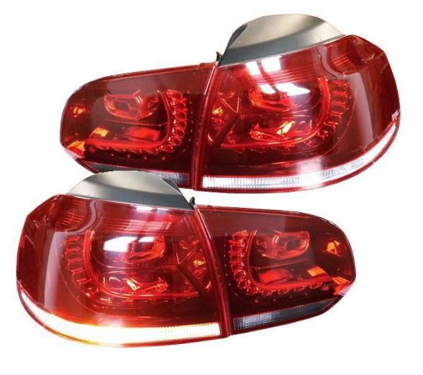 Rote LED Rückleuchten für Golf 5 6 Break - Smoked Red