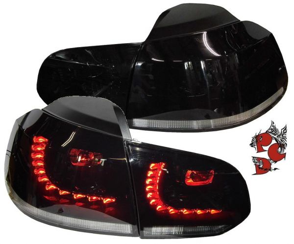 LED Rückleuchten für VW Golf VI 6 08+ schwarz smoke