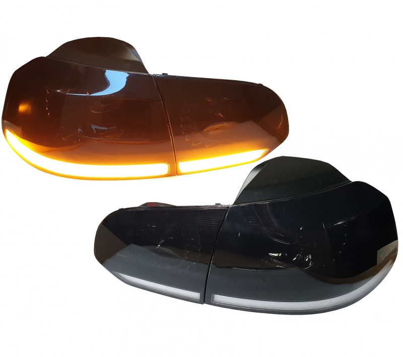 LED Rückleuchten schwarz für VW Golf VI 6 08+ dynamischer Blinker