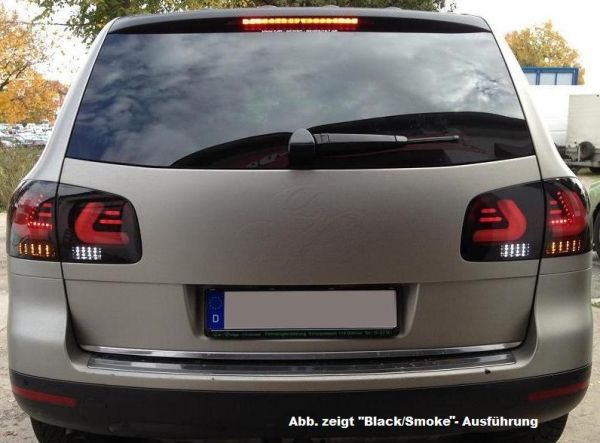carDNA Lightbar LED Rückleuchten für VW Touareg 02-10 dunkelrot