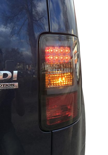 LED Rückleuchten für VW Caddy Bj. 03-15 schwarz smoke LIGHTBAR