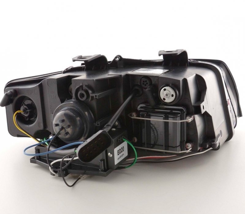 Light-Tube Scheinwerfer für Audi A4 8E B6 01-04 schwarz