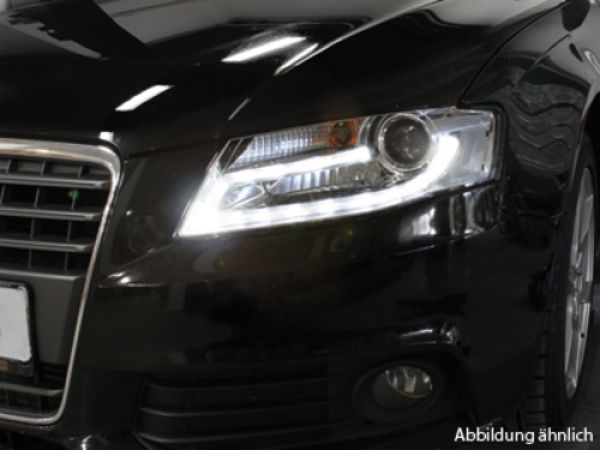 LIGHTBAR TAGFAHRLICHT Scheinwerfer für Audi A4 B8 8K 08-11 schwarz