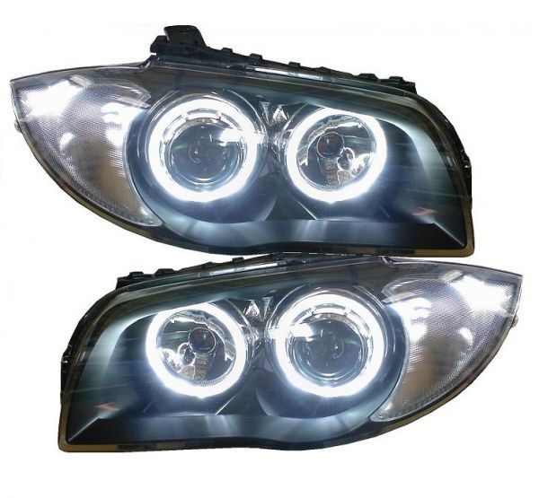 Highpower-LED Angel Eyes Scheinwerfer für BMW 1er E87 E81 04-11