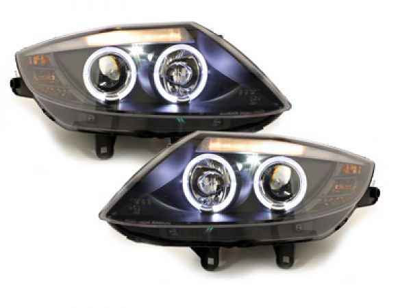 LED Angel Eyes Scheinwerfer für BMW Z4 02-08 schwarz