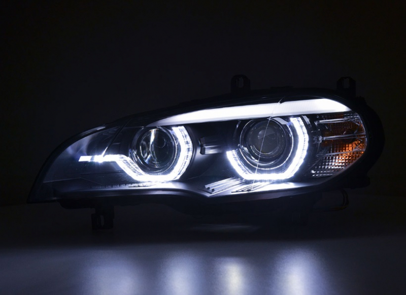 XENON Scheinwerfer für BMW X5 E70 2006-2010 mit AFS schwarz Led Tagfahrlicht