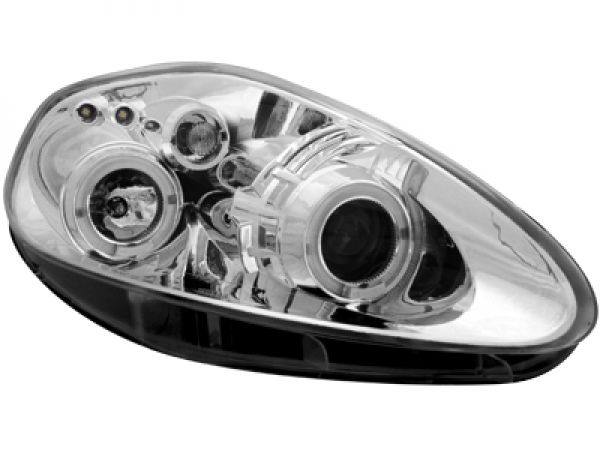 Scheinwerfer für Fiat Grande Punto 05-08 2 Standlichtringe chrom