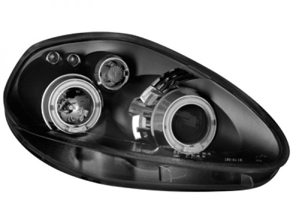 Scheinwerfer für Fiat Grande Punto 05-08 2 Standlichtringe black