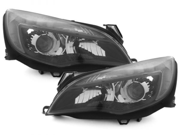 LED TAGFAHRLICHT Scheinwerfer für Opel Astra J 09-12 schwarz Depo