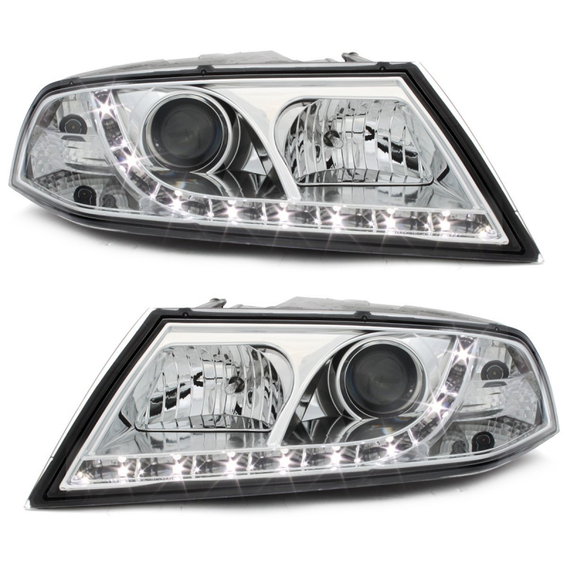 Xenon Tagfahrlicht-Optik Scheinwerfer für Skoda Octavia 1Z 04-09 chrom