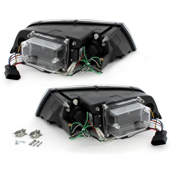 Tagfahrlicht-Optik Scheinwerfer für Skoda Octavia 1Z 04-09 chrom
