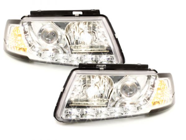 Tagfahrlicht-Optik Scheinwerfer für VW Passat 3B 96-00 chrom