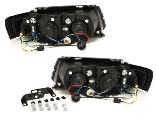 Scheinwerfer für VW Passat 3B 96-00 Tagfahrlicht-Optik schwarz