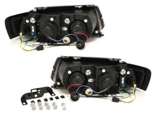 Tagfahrlicht-Optik Scheinwerfer für VW Passat 3B 96-00 schwarz