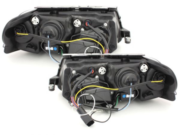 Scheinwerfer für VW Passat 3BG 00-04 Tagfahrlicht-Optik schwarz Sonar