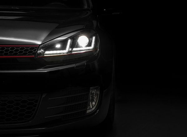 OSRAM XENARC Xenon Tagfahrlicht Scheinwerfer für VW GOLF 6 für HALOGEN rot
