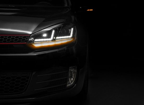 OSRAM XENARC Xenon Tagfahrlicht Scheinwerfer für VW GOLF 6 für HALOGEN rot