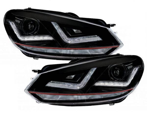 OSRAM XENARC Xenon Tagfahrlicht Scheinwerfer für VW GOLF 6 für HALOGEN rot
