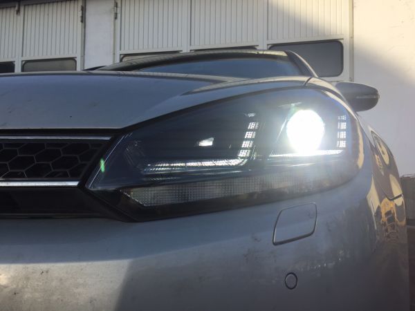 OSRAM XENARC Xenon Tagfahrlicht Scheinwerfer für VW GOLF 6 für HALOGEN rot
