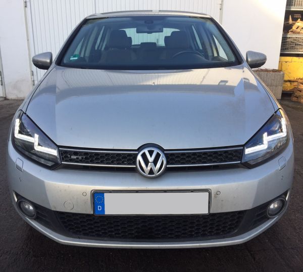 OSRAM XENARC Xenon Tagfahrlicht Scheinwerfer für VW GOLF 6 für HALOGEN rot
