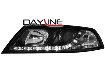 Tagfahrlicht-Optik Xenon-Scheinwerfer für Skoda Octavia 1Z -09 black