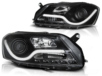 Lightbar Scheinwerfer für VW Passat 3C B7 2010+ schwarz
