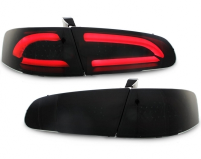 Lightbar Led Rückleuchten für Seat Ibiza 6L 02.02-08 schwarz rot rauch