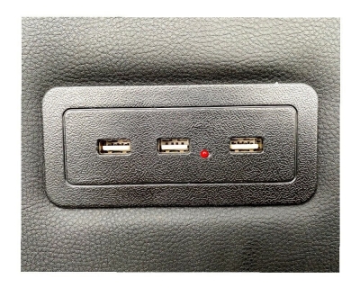 Mittelkonsole schwarz universell USB LED passend für VW T5