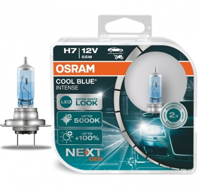 OSRAM Cool Blue NEXT GEN H7 +100% Lampen Xenon Look 55W Duo-Box