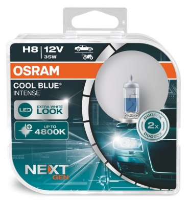 OSRAM Cool Blue NEXT GEN H8 +100% Lampen Xenon Look 35W Duo-Box