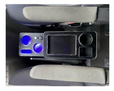 Mittelkonsole schwarz universell USB LED passend für Toyota Proace