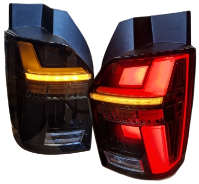 Voll LED Rückleuchten für VW T6.1 2019+ schwarz sequentieller Start Laufblinker für orig. Halogen