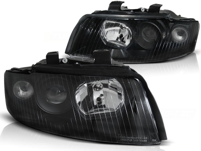 Upgrade Scheinwerfer für AUDI A4 8E B6 01-04 Xenon-Look schwarz
