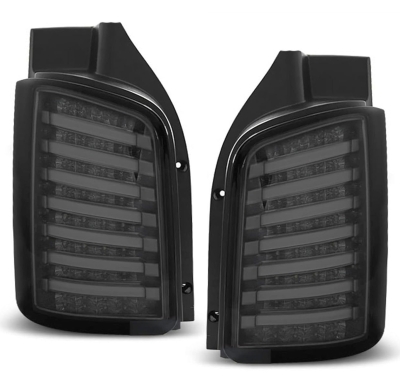 Lightbar LED Rückleuchten passend für VW T5 BUS 03-15 smoke Flügeltürer