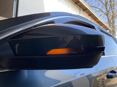 Dynamische Led Spiegelblinker schwarz für VW T-Roc 18-20