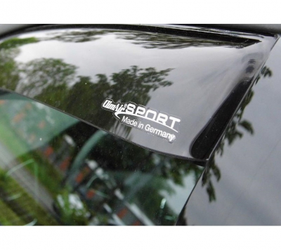 ClimAir WINDABWEISER REGENABWEISER schwarz vorn für Fiat 500 Typ 312 ab 2007 mit ABE