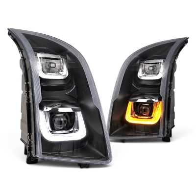 VOLL LED Scheinwerfer schwarz für VW Crafter 2006-2013 Led Tagfahrlicht Led Blinker