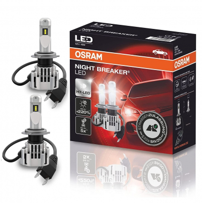 OSRAM NIGHT BREAKER H7 LED 220% Set für Seat Leon 5F 2012+