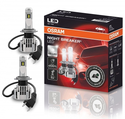 OSRAM NIGHT BREAKER H7 LED 220% Set für Seat Ateca 2016-2020