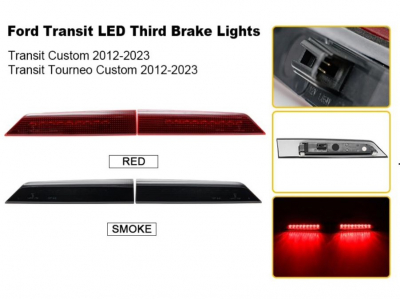 LED 3. Bremsleuchte für den Ford Transit Custom und Ford Tourneo Custom ab 2012 mit Flügeltüren