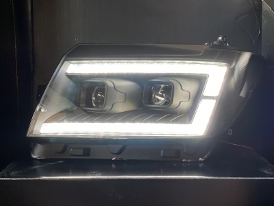 VOLL LED Tagfahrlicht Scheinwerfer schwarz für MAM TGE ab 2017 dynamischer Led Blinker