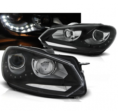 Scheinwerfer für VW Golf 6 Xenon-Optik Led Tagfahrlicht depo