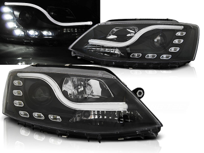 LED Tagfahrlicht Scheinwerfer für VW Jetta VI 11-14 schwarz Sonar