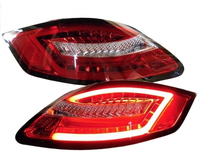 Lightbar LED Rückleuchten rot-klar für Porsche Boxster 987/Cayman