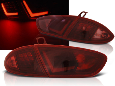 Lightbar LED Rückleuchten für Seat Leon 09-12 rot klar OEM-Design